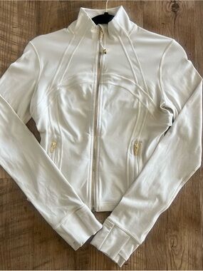 Lululemon Define Jacket Ivory with Gold 8